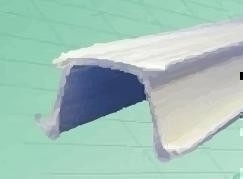 Profile PVC goutte d'eau TOFFOLO larg.15mm long.2.00m - Gedimat.fr