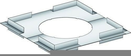 Plaque de distance de sécurité non ventilée pour conduits isolés larg.54cm haut.4cm - Gedimat.fr