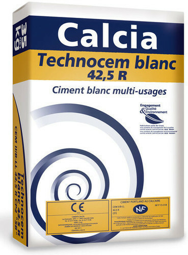 Ciment Blanc Multi-usages CEM II 32,5R CE NF Technocem Sac De 25kg ...