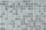 Emaux de verre de 2,5x2,5cm pour mur et piscine MAJESTIC sur trame de 31,1x46,7cm coloris grey - Gedimat.fr
