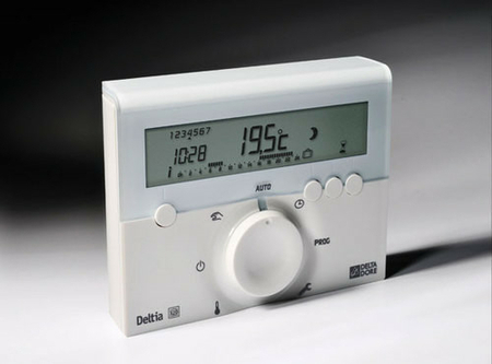 Thermostat programmable électronique DELTIA 8.00 - Gedimat.fr