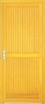 Porte de service MONTPELLIER en bois exotique gauche poussant haut.2,15m larg.90cm - Gedimat.fr