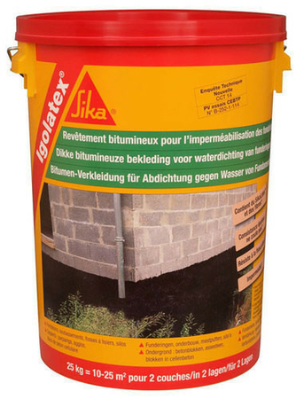 Enduit bitumineux pâteux IGOLATEX 25kg - Gedimat.fr