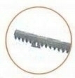 Crémaillère ABS long.1,00 m pour motorisation de portail coulissant MILORDKIT24V424 - Gedimat.fr