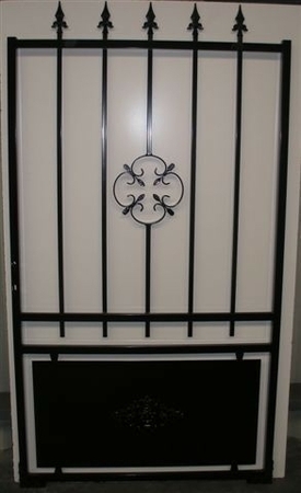 Portillon SAVIGNY en fer droit poussant haut.1,85m larg.entre piliers 1,03m - Gedimat.fr