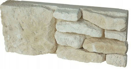Angle plat de Causse pour pilier en pierre reconstituée IDEABLOCK haut.20cm long.52cm coloris naturel - Gedimat.fr