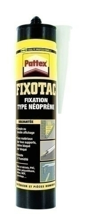 Colle fixation FIXOTAC PATTEX cartouche de 390g - Gedimat.fr