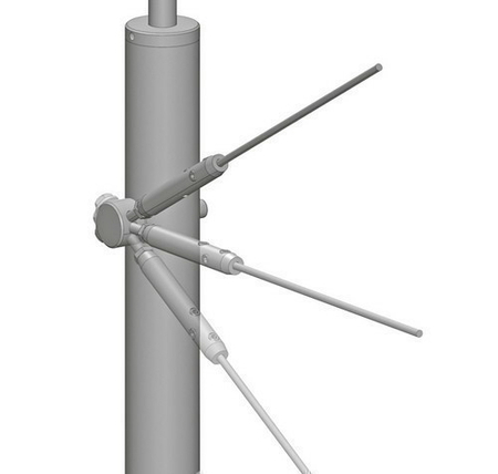 Départ poteau cable pour gamme garde-corps en inox par lot de 5 pièces - Gedimat.fr