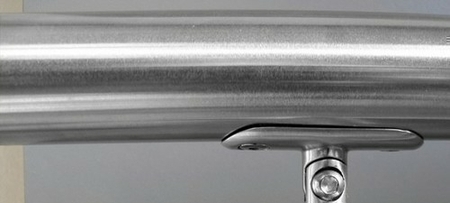 Main courante inox orientable long.1,95 m diam.40mm pour gamme garde-corps en inox - Gedimat.fr