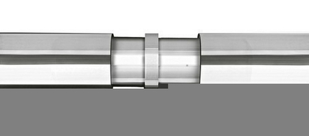 Liaison droite main courante pour gamme garde-corps en inox - Gedimat.fr
