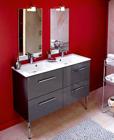 Miroir SUCCES cadre aluminium haut.80cm larg.40cm - Gedimat.fr