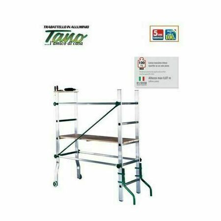 Echafaudage en aluminium TANO haut.travail 2,90m - Gedimat.fr