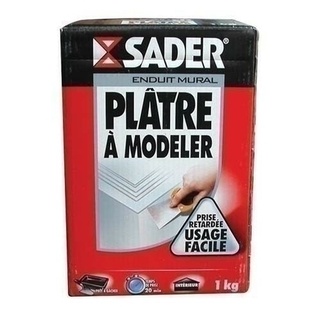 Plâtre à modeler boîte carton 1kg - Gedimat.fr