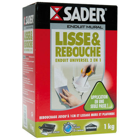 Enduit universel 2 en 1 en poudre boite 1kg - Gedimat.fr