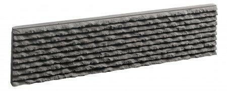 Plaquettes de parement en pierre reconstituée CISELE haut.10cm long.42cm coloris anthracite - Gedimat.fr