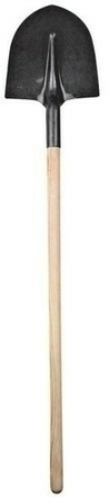 Pelle en acier trempé long.27cm avec manche bois - Gedimat.fr