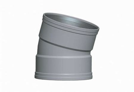 Coude PVC assainissement FF 15° diam.125mm type SDR 34 - Gedimat.fr
