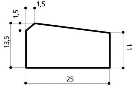 Caniveau béton CS2 larg.25cm haut.13,5cm long.1m - Gedimat.fr