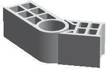 Bloc béton de chaînage vertical multi-angle rectifié PLANIBLOC ép.20cm haut.25cm long.53cm - Gedimat.fr