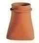 Mitre en terre cuite avec collerette haut.50cm dim.28x28cm diam.20cm - Gedimat.fr