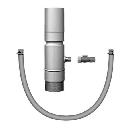 Récupérateur d'eau à raccord universel zinc naturel diam.100mm haut.40cm - Gedimat.fr