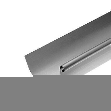 Gouttière demi-ronde sans pince zinc naturel ép.0,65mm développé 25cm long.2m - Gedimat.fr