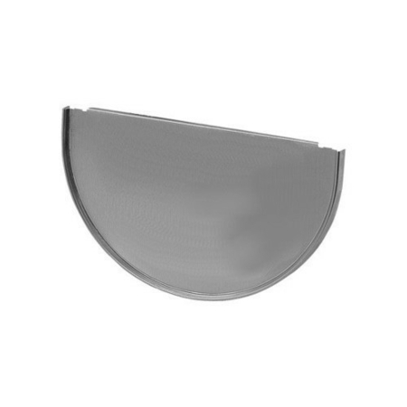 Talon emboîtable demi-rond zinc naturel développé 25cm - Gedimat.fr