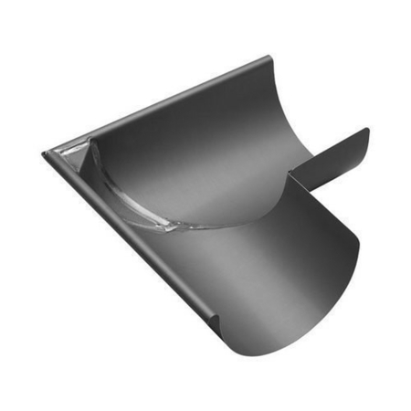 Equerre soudée sans pince extérieure boudin 18mm zinc naturel développé 250mm - Gedimat.fr