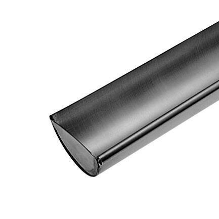 Départ gauche de gouttière demi-ronde de 25cm zinc naturel - Gedimat.fr