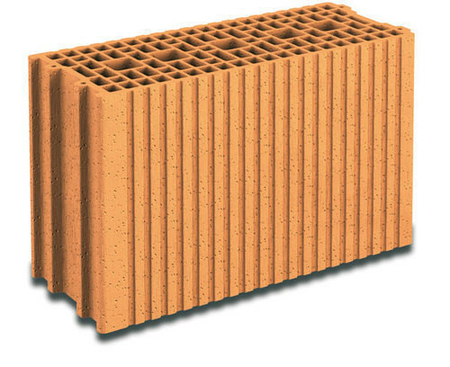 Brique terre cuite base POROTHERM GFR20 ép.20cm haut.29,9cm long.50cm - Gedimat.fr