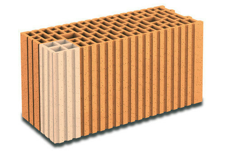 Brique terre cuite tableau-feuillure POROTHERM R20 ép.20cm haut.24,9cm long.50cm - Gedimat.fr