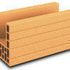 Brique terre cuite linteau-chaînage POROTHERM R35 ép.25cm haut.24,9cm long.50cm - Gedimat.fr