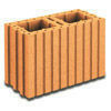 Brique terre cuite A BANCHER R17,5 ép.17,5cm haut.24,9cm long.37,3cm - Gedimat.fr