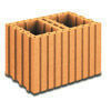 Brique terre cuite A BANCHER R17,5 ép.24cm haut.24,9cm long.37,3cm - Gedimat.fr