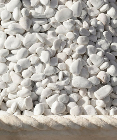 Gravier granulométrie 9/12mm MACAEL 25kg coloris blanc - Gedimat.fr