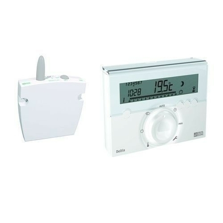 Thermostat programmable fil pilote radio DELTIA 8.13 - Gedimat.fr