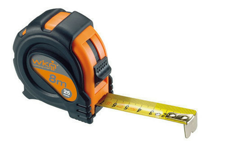 Mesure PVC larg.19mm long.5m noir/orange - Gedimat.fr