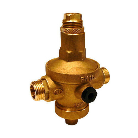 Réducteur de pression laiton mâle mâle avec prise manomètre diam.20x27mm en vrac 1 pièce - Gedimat.fr