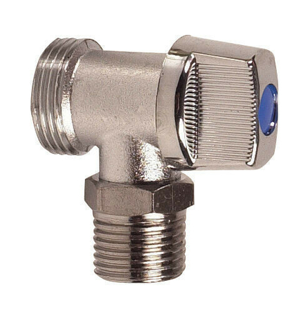 Robinet simple 1/4 de tour mâle pour machine à laver diam.15X21mm - 20X27mm - Gedimat.fr