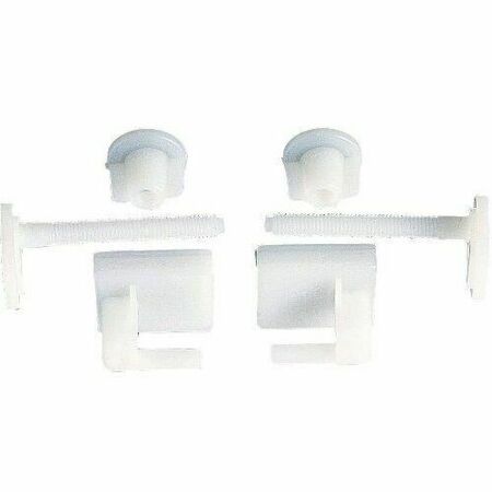 Jeu de 2 fixations plastique pour abattant WC en plastique - Gedimat.fr