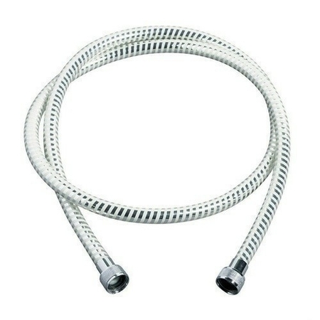 Flexible de douche zébré long.1,50m coloris blanc sous coque - Gedimat.fr