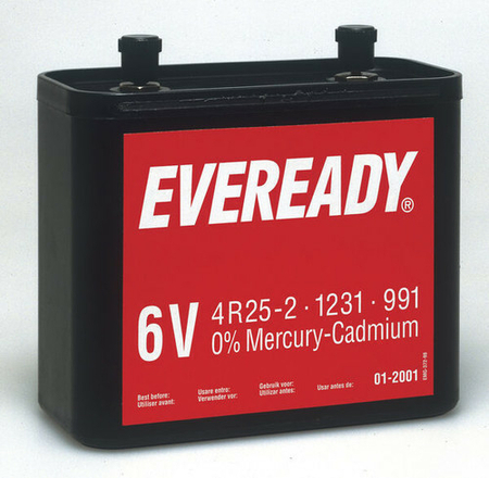Pile saline 825 6 volts EVEREADY type 4R25-2 vendu à l'unité - Gedimat.fr