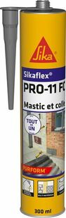 Mastic colle SIKAFLEX PRO 11 FC noir - cartouche de 300ml - Gedimat.fr