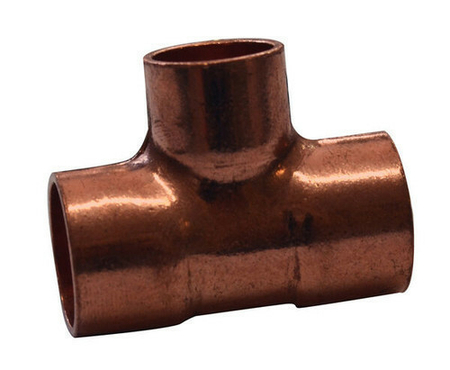 Té cuivre à souder réduit diam.14x16x14mm 2 pièces - Gedimat.fr