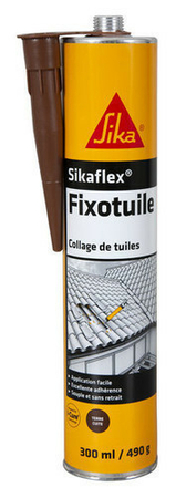 Mastic colle souple SIKA FIXOTUILE terre cuite cartouche de 300ml - Gedimat.fr