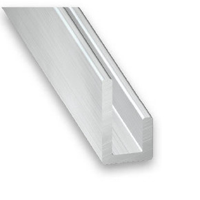 Cimaise en aluminium brut long.1m - Gedimat.fr