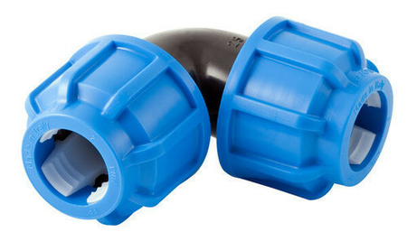 Coude polyéthylène plastique égal diam.tube 20mm - Gedimat.fr