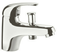 Mitigeur bain-douche monotrou LETO en laiton finition chromée - Gedimat.fr