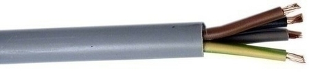 Câble électrique souple H05VVF section 4G0,75mm² coloris gris vendu à la coupe au ml - Gedimat.fr