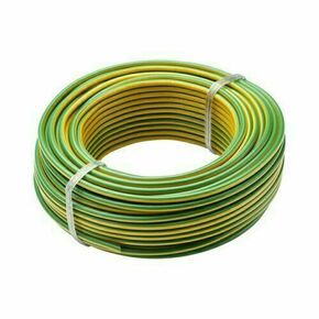 Cble unipolaire rigide HO7V-U 1,5mm jaune/vert - bobinot de 25m - Gedimat.fr